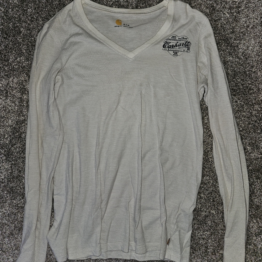 Carhartt White Long Sleeve Shirt